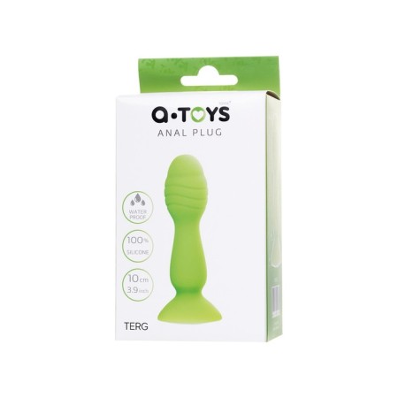 Anal plug A-Toys by Toyfa Terg, silicone, green, 10 cm-6