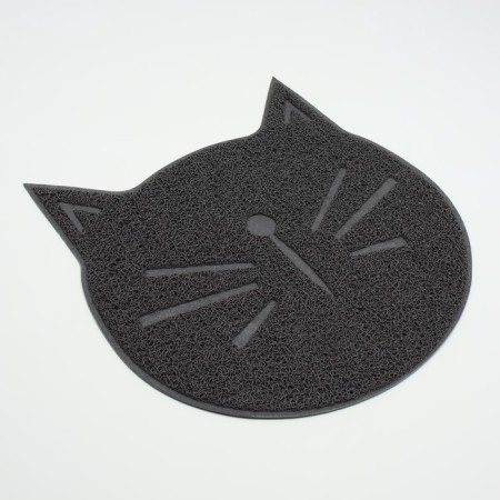 2-in-1 rug for a bowl/animal toilet 38 x 38 cm gray-1