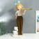 Souvenir Polystone stand "Girl with a blue bow and a cat" D = 26 cm 76x27x35 cm