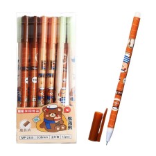 Gel handle with erased ink, blue rod, 0.38 mm, Bearal housing, mix