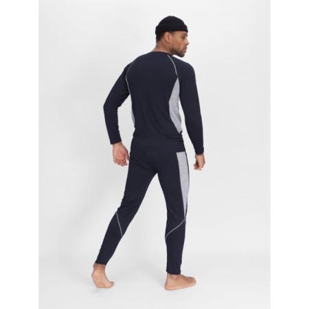 Male thermal underwear, size 46-48, dark blue color-8