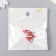 Magnetic metal lock "heart" red and silver 2 pcs 1.2x1.2 cm