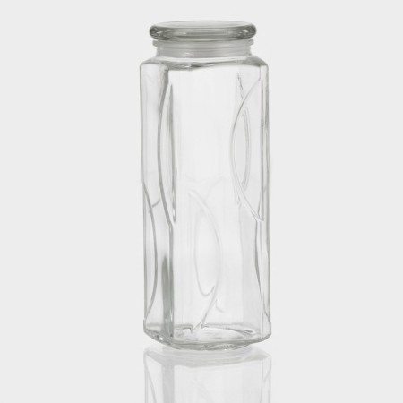 Glass Bank for bulk products "Lord", 1.7 l, 9.5 × 27.5 cm