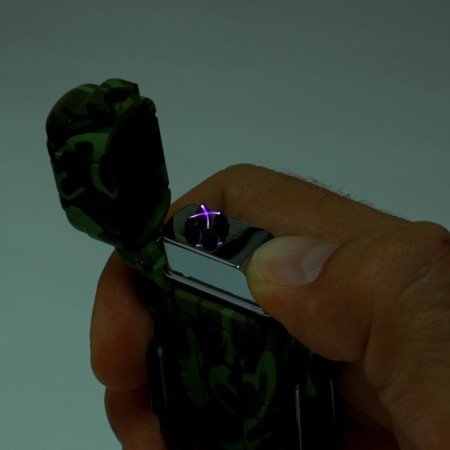 Electronic lighter "Tourist", arc, moisture protection, camouflage, USB-5