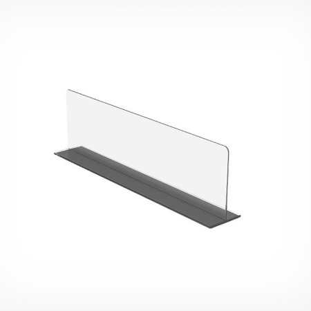 Plastic separator at T-foundation with a height of 80 mm, with magnetic adhesive tape, l = 380-1