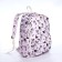 School backpack from textiles on lightning, 3 pockets, pencil case, pink color