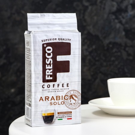 Fresco Arabica Solo coffee for a cup and Turks, ground, vacuum packaging, 250 g