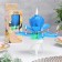Candle for cake musical "Tulip", spinning, blue, 14.5 × 6 cm