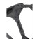 Panties for strapon Realstick Strap-on Emery with tpr nozzle, eco-leather, black color