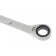 Combined ratchet key GROSS 14857, 19 mm