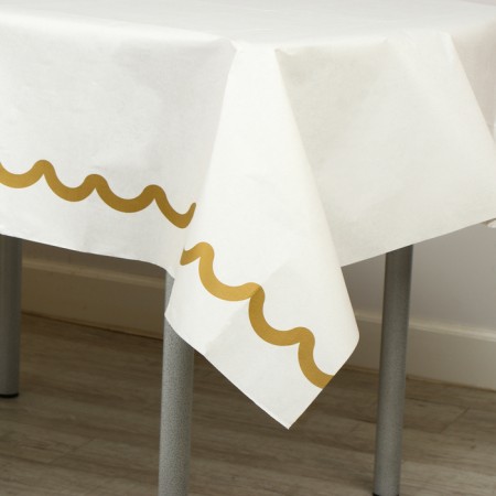 Golden thread tablecloth, 120x180 cm-3