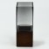 Forest Vase "Forest" made of gray glass 20.5 × 8 × 8 cm