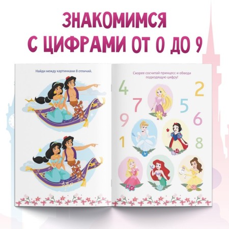 The training book "Funny account", 20 p., A5, princesses-2