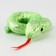 Soft toy "Snake" shiny, 11 cm, green color