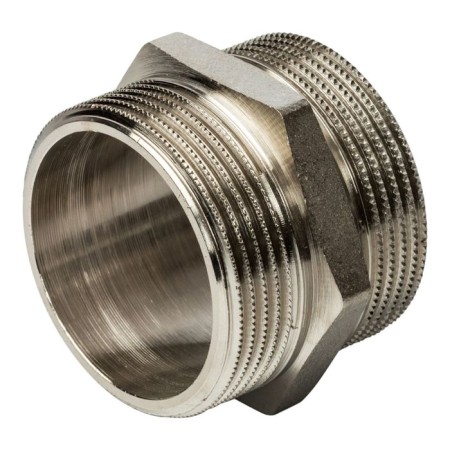 NIPPEL STUT SFT-0004-114114, 1 1/4 ", external/external thread, nickelled brass-2