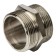 NIPPEL STUT SFT-0004-114114, 1 1/4 ", external/external thread, nickelled brass