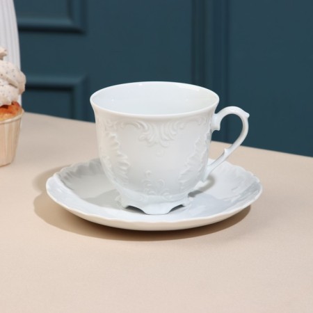 Tea couple "Rococo", 250 ml, porcelain