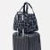 Road bag on a zipper, a suitcase holder, black / white color
