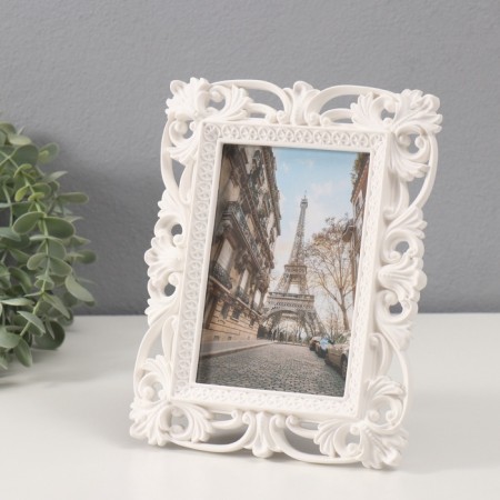 Photo frame plastic 10x15 cm "Orpheus" white 22.5x17.5 cm-1