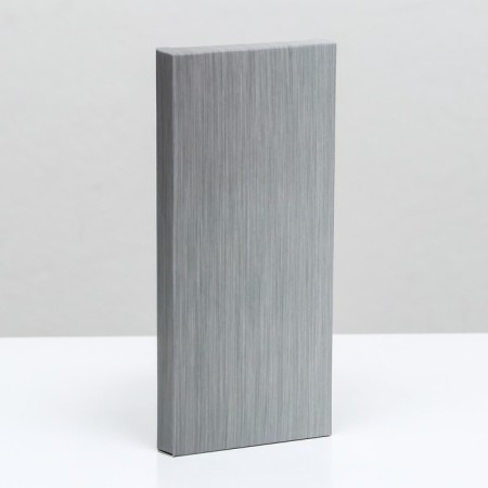 Gift box for tiles of chocolate without a window "silver", 17.1 x 8 x 1.4 cm
