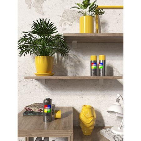 Aerosol paint enamel zinc yellow 520ml Coralino Ral1018-2
