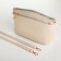 Bag Women's Cross-Bodi with a zipper, beige color