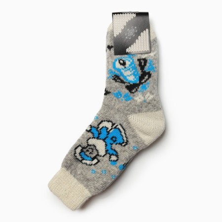 Women's woolen socks "Snow Maiden", gray color, size 25-2