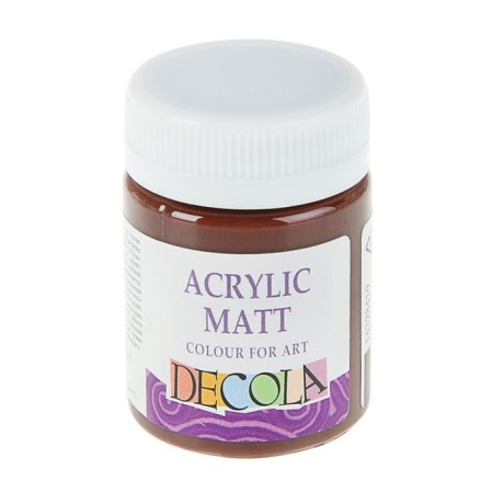 Acrylic matte paint 50 ml, ZHK Decola, brown, 14328419