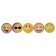 Printing Color "Smiles", set of 5 pcs., D = 2 cm
