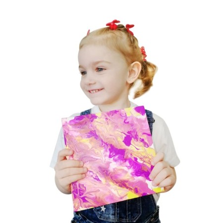Set for creativity "Fluid art", 3 in 1, pink colors-4