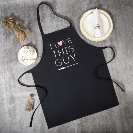 Apron Ethel I Love this Guy 60x70 cm, 100% cotton, reps 210 g/m2-2