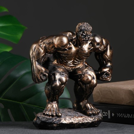 Standing for a bottle "Strong" bronze, 19x18x21.5cm-1