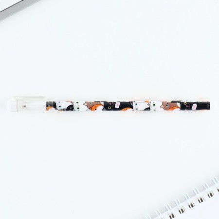 Ballpack blue paste 0.5 mm with a cap "cats" plastic-4