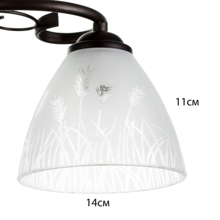 Lasni Lustra 2HE27 40W Wenge 45x15x28 cm Bayerlux-5