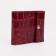 Women's wallet on the button, red color