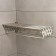 The shelf is sliding with the holder of towels, 4 hooks 14.5 × 12 (35) × 58.5 cm