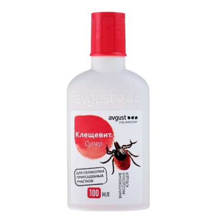 A remedy for ticks in personal, summer cottages and garden plots "August", "Cleshschevi Super", 100 ml