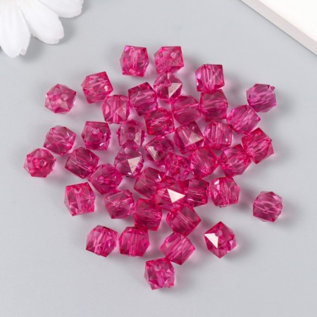 Plastic beads "Crystal multi -graphic. Orchid" Transparent set of 20 g 1x1x1 cm-1