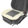 Nabbage on the seat Matech Alaska Line, fur, 48 x 52 cm, white, gray
