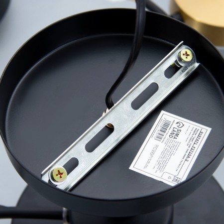 Terra chandelier 7XLED 132W 3000-6000K black and gold 75x75x21 cm Bayerlux-11