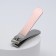 Pedicator's nippers, 8 cm, silver/pink gold color