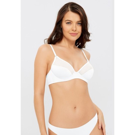 Women's bra lotus, size 75c, white color-2