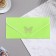 Money envelope "Universal" velvet, butterfly, green background, 19x9.3 cm