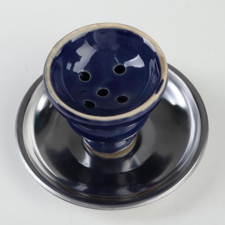 Hookah "Fujira", 25 cm, 2 tubes, blue-7