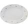 Oval Natalie dish, decor "Small flowers, gold laying", 32 cm