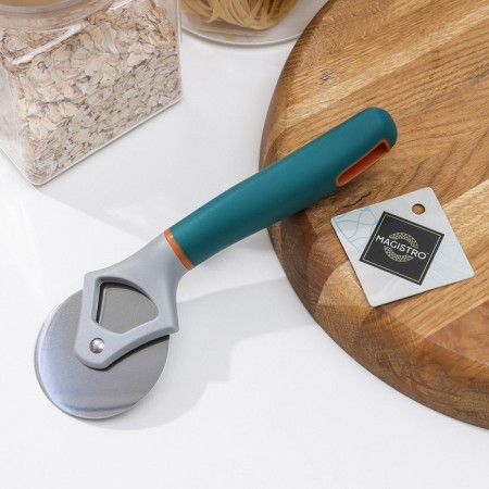 A knife for pizza and dough Magistro Coral, 20 cm, gray color-2