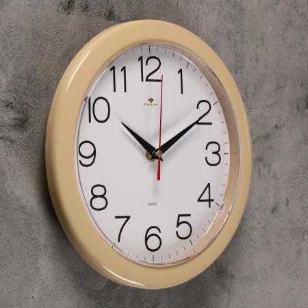 Watch wall, interior "Rubin", D-23 cm, sand case-1
