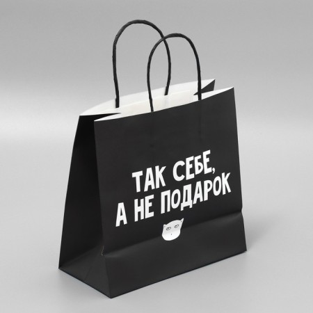 Gift package, packaging, “so -so, not a gift”, 22 x 22 x 11 cm-3