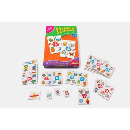 The board game "Play with letters. Learning to read "-1