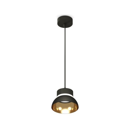 Suspended Ambrella Light, XP8111051, GX53 LED 12 W, Black sand, yellow gold, transparent